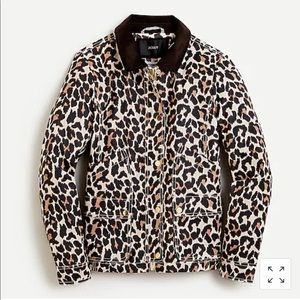 Jcrew leopard barn jacket